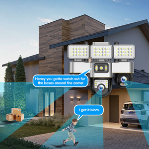 Cámara de Seguridad Solar para Exteriores 4G WiFi 12MP IP66 Impermeable con Tres Lentes, Tres PTZ, Audio Bidireccional, Seguimiento IA, Visión Nocturna y Alarma - Product Image 3