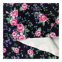 Tissu en mousseline tricotée 100 % polyester à motif floral, imprimé numériquement sur mesure, écologique et imperméable pour couches, directement de l'usine
