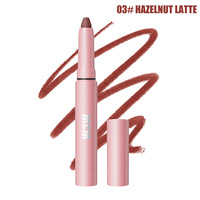 Crayon à lèvres crémeux et soyeux OEM de haute qualité, imperméable, anti-transfert, double usage, brillant à lèvres