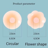Pétales de Poitrine Réutilisables pour Femmes, Couvre-Mamelon, Adhésif Invisible, Sans Bretelles, Dos Nu, Bâton sur Soutien-Gorge, Autocollants en Silicone pour Seins