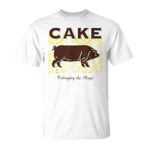 Camiseta Cake Prolonging The Magic blanca para adultos, unisex, cuello redondo, manga corta - Product Image 1