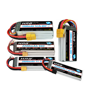 Batería Lipo HRB 2S 3S 4S 6S 2200-7000mAh para Auto RC, Conector XT60 EC5 T-plug - Product Image 5