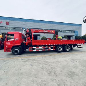 Grue montée sur camion Dongfeng D3L 6x4, grue à flèche Chengli Changwei de 12 tonnes à 5 sections avec bras secondaire à extension simple - Product Image 6