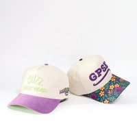 Nouvelles casquettes de baseball Y2K pour femmes, brodées en 3D, bicolores, de marque tendance, avec impression numérique personnalisée et visière en daim, pour le sport et l'extérieur