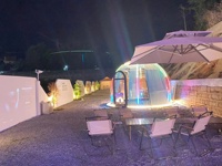 Dôme géodésique moderne en polycarbonate PVC, tentes de luxe d'extérieur, igloo préfabriqué transparent, véranda quatre saisons, imperméable