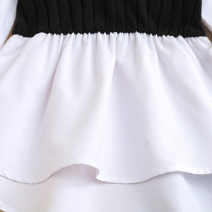 Gilet Casual a due pezzi da ragazza con vento profumato a manica lunga <span class=keywords><strong>giacca</strong></span> a maglia gilet con <span class=keywords><strong>camicia</strong></span> di pizzo per il commercio estero - Product Image 4