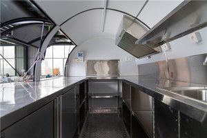 Outdoor Mobile Trailer Fully Equipped Mobile Kitchen Taco Coffee Street Food Truck Double Axles Round Shape Customized Cart - Product Image 4