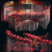 Rideau de perles en cristal fait main avec perles taillées, style féerique, taille personnalisable pour la décoration de la maison, des cloisons, des porches, des mariages et des plafonds