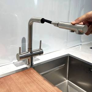 Modern Design Classic Stainless Steel Dual Handle 3-Way Faucet Pure Water Kitchen Sink Mixer Tap Ceramic Valve Core - Product Image 5