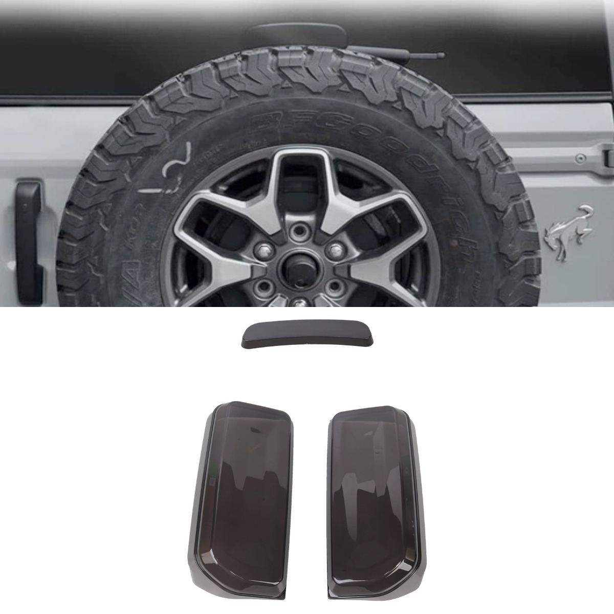 Cubierta de freno alta + cubierta de luz trasera