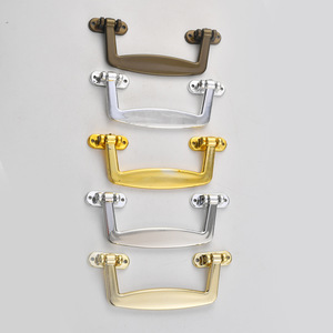 Poignée de meuble en plastique plate 125x48mm, durable, design traditionnel, pour tiroirs et armoires - Product Image 1
