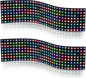Dc5v 8x8 16x16 8x32 256pixels ws2812b lập trình linh hoạt RGB LED Pixel ma trận RGBW Đèn nền tấm LED ánh sáng pixel