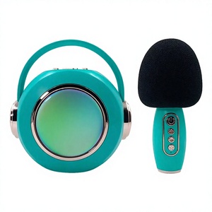 Kids Karaoke Machine <b>for</b> Speaker with 2 <b>Microphone</b> Horn Tweeter Portable Party Outdoor Birthday Gift - Product Image 2