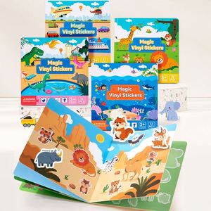 Montessori Toys 0-3 Years Old Children's Quiet <b>Book</b> Sticker Paper <b>Book</b> Tear-Resistant Baby Early <b>Education</b> Picture <b>Books</b> - Product Image 1