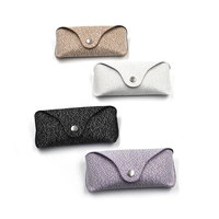 Sac de lunettes de soleil en tissu maillé de haute qualité avec fermeture à bouton pour le stockage de lunettes