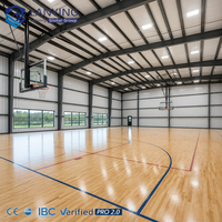 CWB - Estructura de Acero Profesional Moderna para Cancha de Baloncesto Interior, Construcción de Gimnasio Prefabricado, Estadio Deportivo