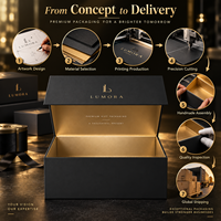 Boîtes en papier rigide de luxe avec fermeture magnétique, boîte cadeau pliable, emballage personnalisé avec logo pour les cosmétiques et les soins de la peau