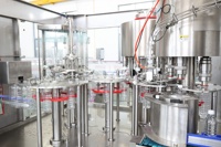 Ligne de production automatique 3-en-1 pour petites entreprises : machine de remplissage et d'embouteillage d'eau pure et minérale en plastique