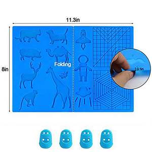 绘图工具3d打印笔硅胶设计垫，带手指档 - Product Image 4