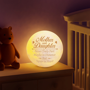 Lámpara Lunar Grabada Impresa en 3D, Luz Nocturna Lunar con Texto Personalizado - Product Image 6