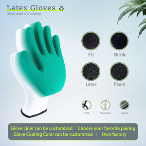 بيع بالجملة مخصص للنساء البناء 38en83142x الصناعية واقية اليد اللاتكس المغلفة حديقة مطاطية - Product Image 5