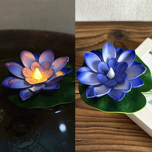Hot Bán Nổi Hồ Bơi Đèn Trà Ánh Sáng Hoa Sen Đèn Lồng <span class=keywords><strong>LED</strong></span> Sống Động Như Thật Hồ Bơi Đèn Nước Pin Hồ Bơi Ao Trang Trí Nến - Product Image 5