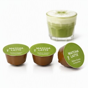 Capsules de café matcha en vrac, compatibles avec les dosettes Dolce Gusto, capsules de thé vert cérémonial naturel et sain - Product Image 1