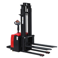 1000KG support sur cric de palette petit chariot élévateur à fourche gerbeur conteneur bas prix plein semi-électrique Walkie atteindre chariot élévateur