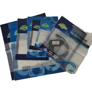 Customized plastic resealable data cable packaging bag phone case charger 3C electronic accessory packaging bag