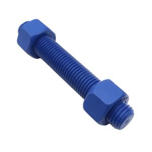 Углеродистая сталь C1035 <span class=keywords><strong>C1045</strong></span> SCM435 <span class=keywords><strong>ASTM</strong></span> A320-L7 A194-7 Синий PTFE с гайками, резьбовой стержень - Product Image 2