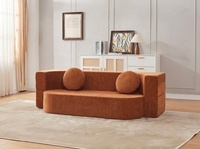 Vakuumkomprimiertes chinesisch-inspiriertes Retro-Sofa, kompakte Größe, modulares Wohnzimmer-Sofa, zweifach nutzbar, einsitziges, faltbares Stoffsofa-Bett