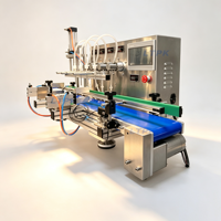 Machine de remplissage automatique à quatre têtes LT-MPF4 en acier inoxydable 316, haute précision, pour lait, jus, eau, avec pompe magnétique