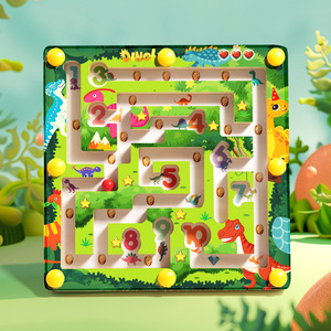 2024 nouveau produit en bois labyrinthe jeux de société Montessori éducation créative en bois numérique <span class=keywords><strong>Balance</strong></span> labyrinthe jouets pour enfants garçons et filles CE - Product Image 2