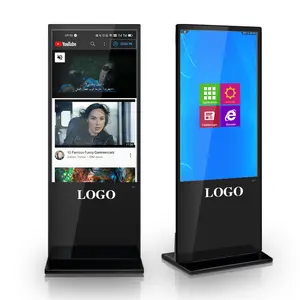 Layar sentuh cerdas LCD Digital Signage dan display iklan bermain peralatan gantung Digital Video Player