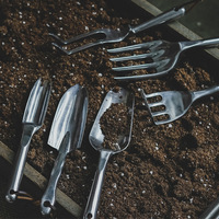 Ensemble d'outils de jardinage en alliage d'aluminium et de magnésium, 7 pièces, pelle pointue pour la plantation de fleurs, modèle TP321