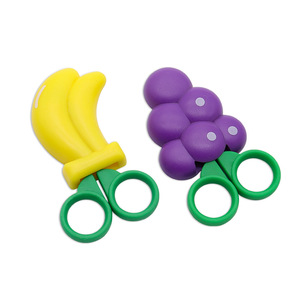 <b>Kitchen</b> <b>Scissors</b> Magnetic Fruit Banana Grape Shape Plastic Blade Eco-Friendly Storage Refrigerator Decor Craft Paper Cutting - Product Image 1