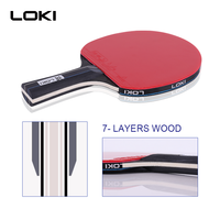 Ensemble de Tennis de Table LOKI à filet rétractable réglable avec 4 raquettes et 6 balles ABS