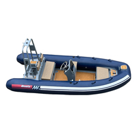 Bateaux pneumatiques gonflables en aluminium à coque en V profond de 13 pieds Germany Sport 390 ORCA HYPALON