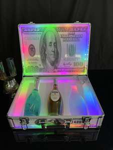 ニュードルマネーケースクリアアクリルマネーボックスボトルGlorifier酒ワインボトルホルダープレゼンターボックス - Product Image 4