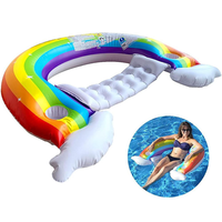 Flotteurs arc-en-ciel en forme de U pour enfants et adultes flotteurs de piscine radeau gonflable jouets de piscine flotteur salon de piscine extérieure