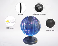Pantalla LED Esférica Personalizada, Bola de Video Esférica de 360 Grados, Globo LED Inmersivo, Publicidad Digital, Pantalla LED Flexible