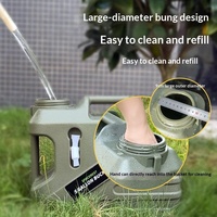 Réservoir d'eau portable de 19 L pour l'extérieur, conteneur d'eau en PE pour le camping avec poignée, idéal pour la randonnée, les camping-cars, les voyages et les situations d'urgence