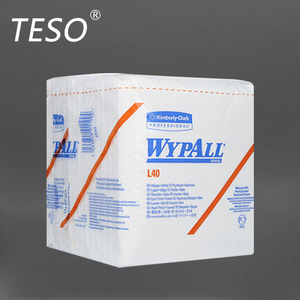 Chiffons de nettoyage industriels Kimberly-Clark Wypall L40, 18x56 feuilles par boîte, chiffons jetables pour usage sanitaire - Product Image 5