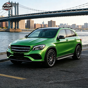 Film NIKO PET vert pomme pour voiture, vinyle adhésif 7,5 mil d'épaisseur, garantie 5 ans, rouleau complet, autocollants pour carrosserie - Product Image 1