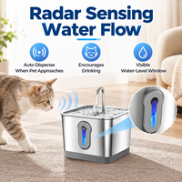 Fontaine automatique intelligente sans fil pour chats et chiens, compatible CE FCC RoHS UN38.3, OEM ODM pris en charge, pour plusieurs animaux domestiques, pompe silencieuse, utilisation domestique
