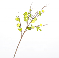 Vente en gros de ficus carica fleurs artificielles de couleur verte figues de dinde artificielles pour décoration de mariage