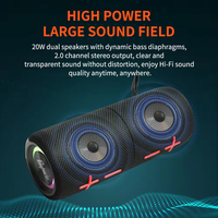 Altavoz Inalámbrico Portátil 2 en 1, Resistente al Agua IPX6, Magnético, Doble Altavoz, Luces RGB, Emparejamiento TWS, Batería de 3000-5000 mAh, Salida de 3W