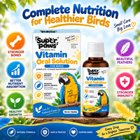 Complément multivitaminé liquide pour perroquets et oiseaux, solution orale de vitamines pour la nutrition quotidienne