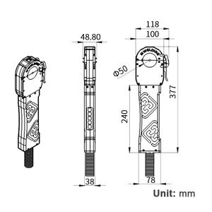 Máquina de Soldadura Orbital de Cabeza Cerrada MWF-40 + Fuente de Alimentación MWA-200 para Tuberías Sanitarias Automáticas de 6.0-38.1mm - Product Image 4