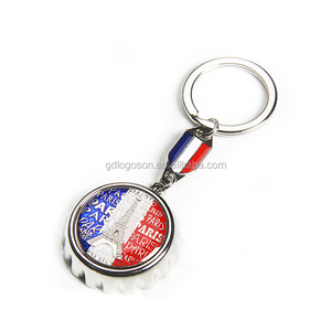 Llaveros de Metal de Recuerdo de Viaje de Francia, Torre Eiffel/Notre Dame de París, Llavero de la Torre Eiffel, Recuerdo de París - Product Image 5